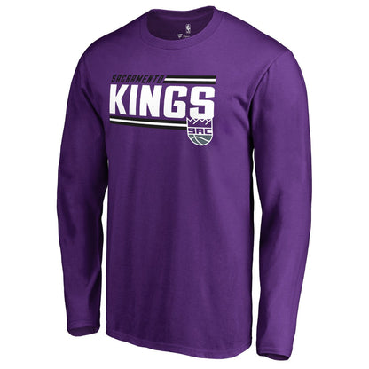 Sacramento Kings Onside Stripe Long Sleeve T-Shirt - Purple for sale