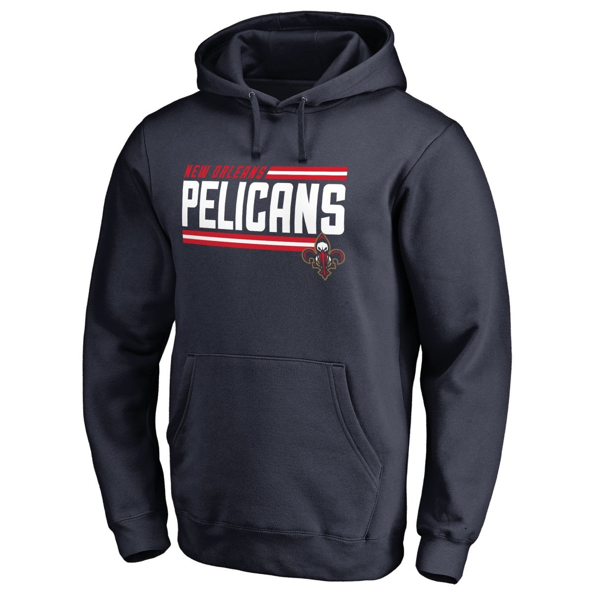 New Orleans Pelicans Onside Stripe Pullover Hoodie - Navy shop