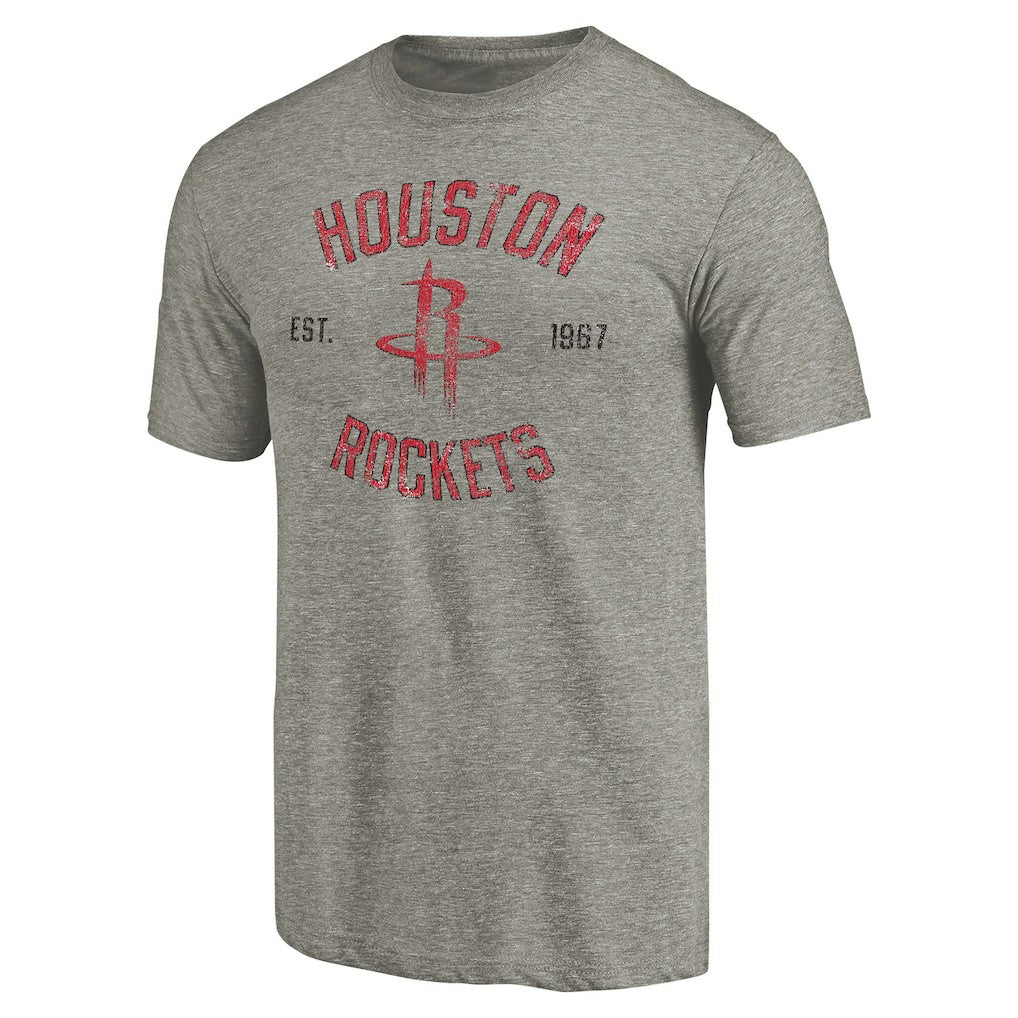 Houston Rockets Team Heritage Tri-Blend T-Shirt - Gray shop
