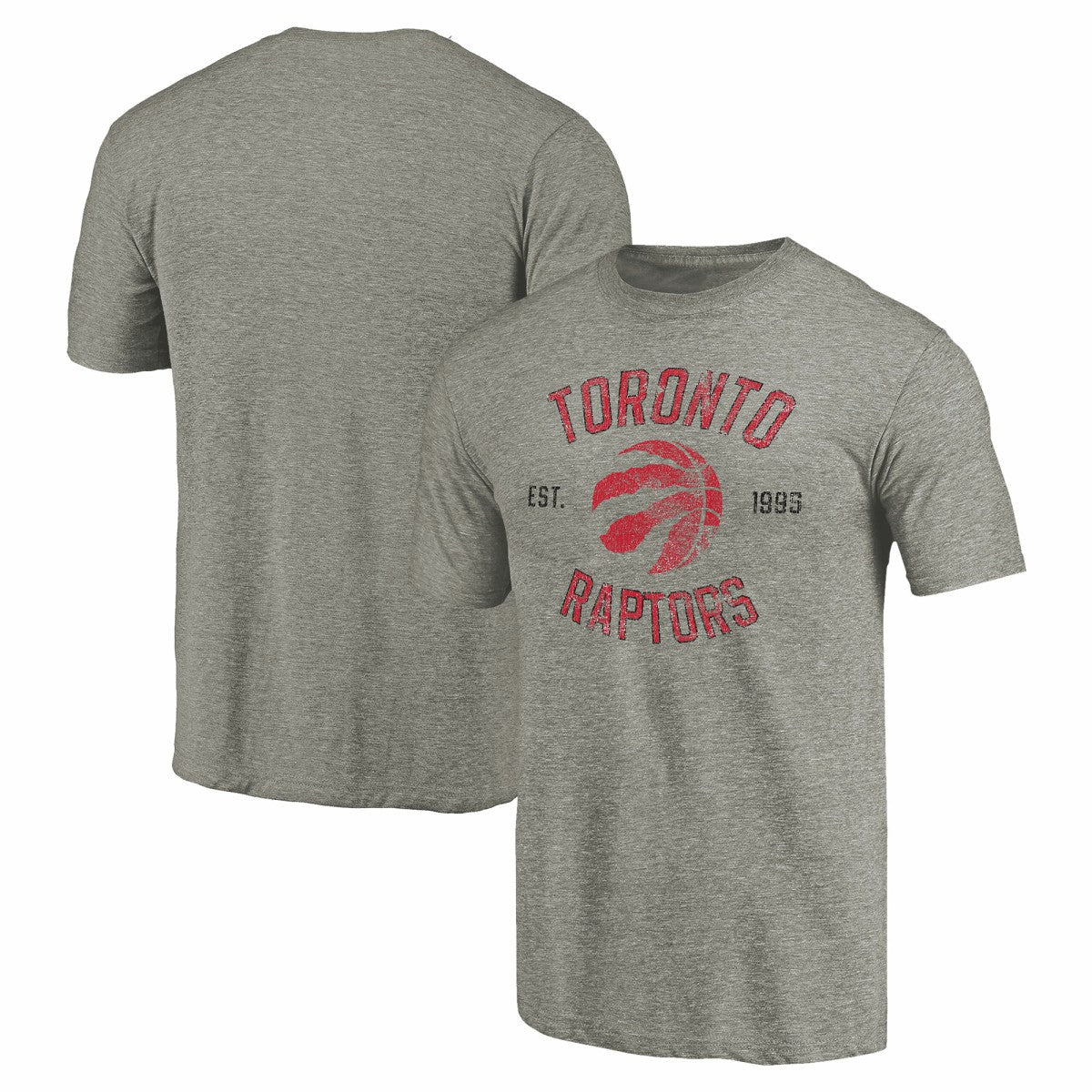 Toronto Raptors Team Heritage Tri-Blend T-Shirt - Gray discount