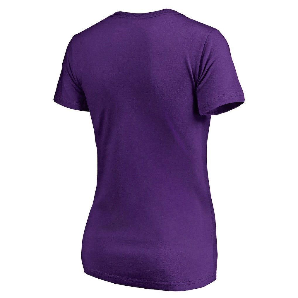 Charlotte Hornets Women's X-Ray Slim Fit V-Neck T-Shirt - Purple sale