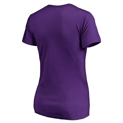 Charlotte Hornets Women's X-Ray Slim Fit V-Neck T-Shirt - Purple sale