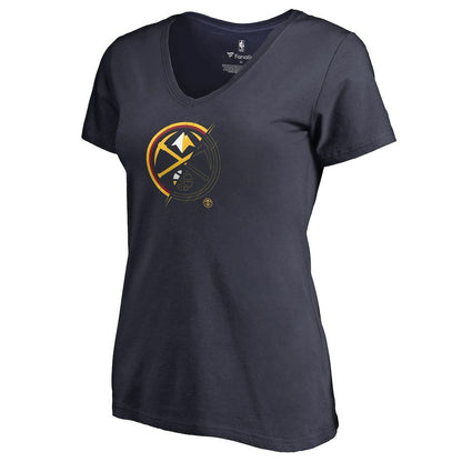 Denver Nuggets Women's X-Ray Slim Fit V-Neck T-Shirt sale - Navy discount