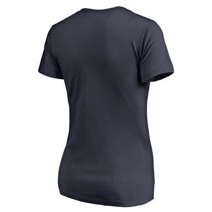 Minnesota Timberwolves Women's X-Ray Slim Fit V-Neck T-Shirt - Navy discount