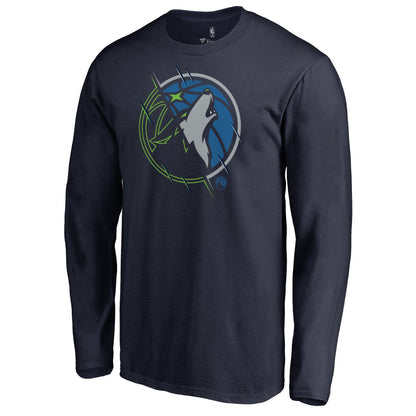 Minnesota Timberwolves X-Ray Long Sleeve T-Shirt - Navy outlet