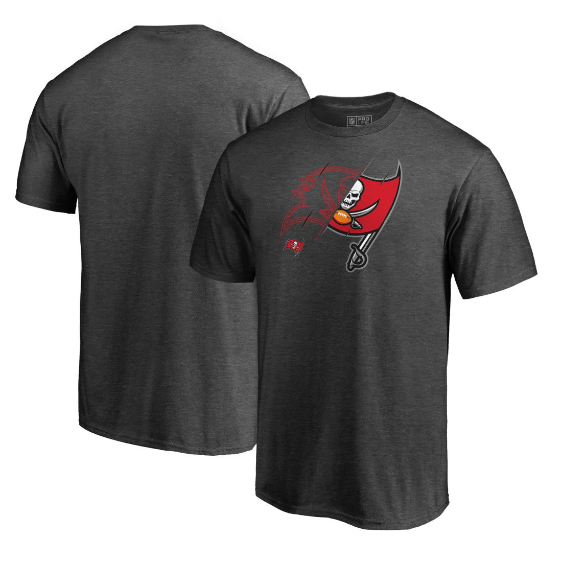 Tampa Bay Buccaneers X-Ray T-Shirt - Heathered Gray outlet