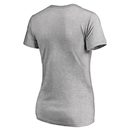 Buffalo Bills Women's Iconic Collection On Side Stripe V-Neck T-Shirt - Ash outlet