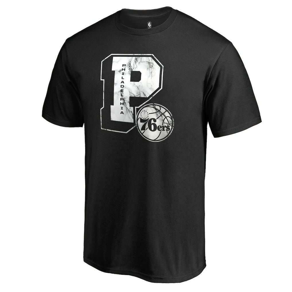 Philadelphia 76ers Letterman T-Shirt - Black discount