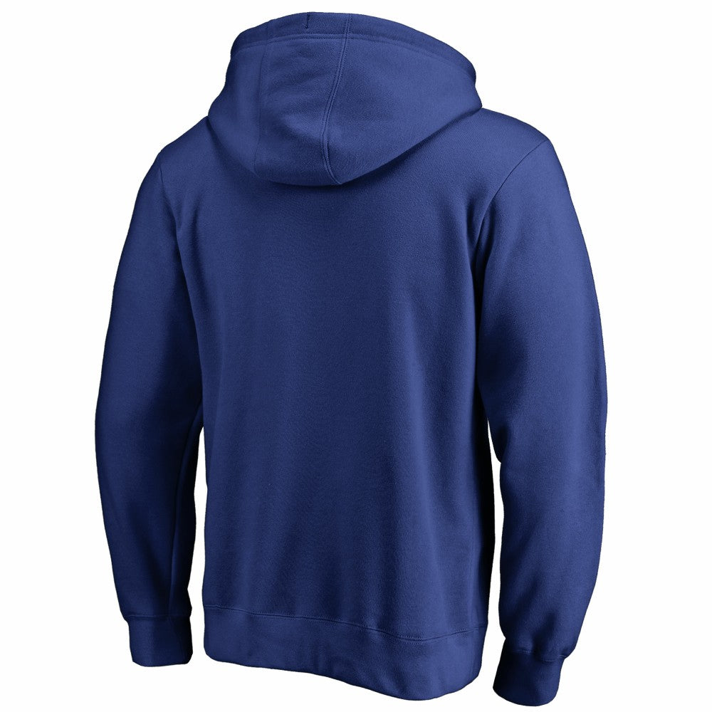 New York Mets Team Lockup Fitted Pullover Hoodie - Royal