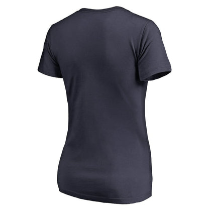 Detroit Tigers Women's Graceful V-Neck T-Shirt - Navy
