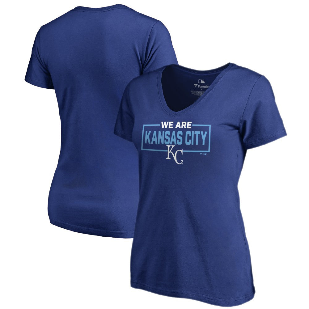 Kansas City Royals Women's We Are Icon V-Neck T-Shirt - Royal