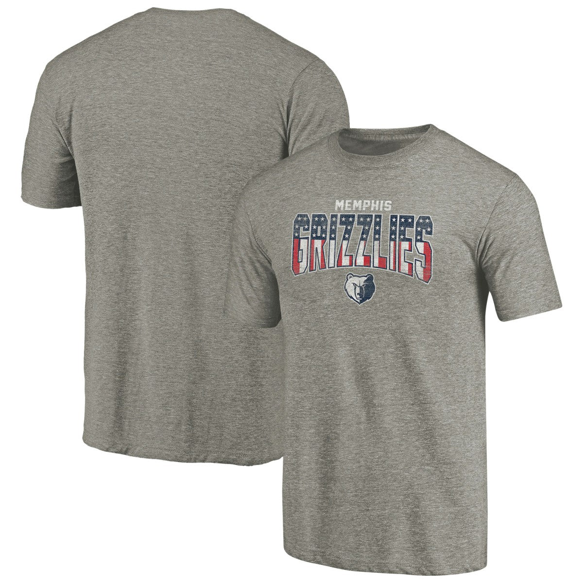 Memphis Grizzlies Freedom Tri-Blend T-Shirt - Gray cheap