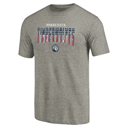 Minnesota Timberwolves Freedom Tri-Blend T-Shirt - Gray shop
