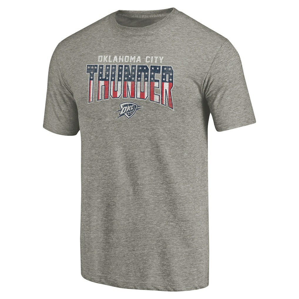 Oklahoma City Thunder Freedom Tri-Blend T-Shirt - Gray sale