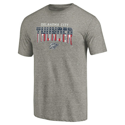 Oklahoma City Thunder Freedom Tri-Blend T-Shirt - Gray sale