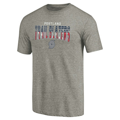 Portland Trail Blazers Freedom Tri-Blend T-Shirt - Gray outlet
