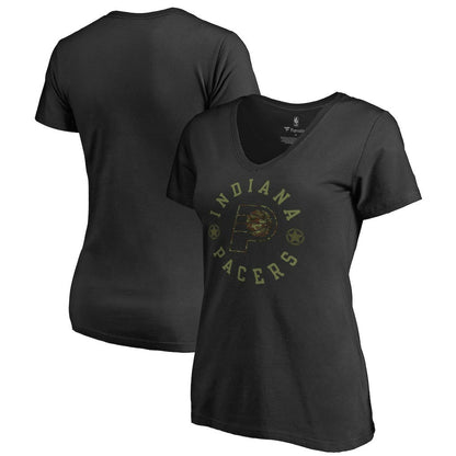 Indiana Pacers Women's Liberty V-Neck T-Shirt - Black online
