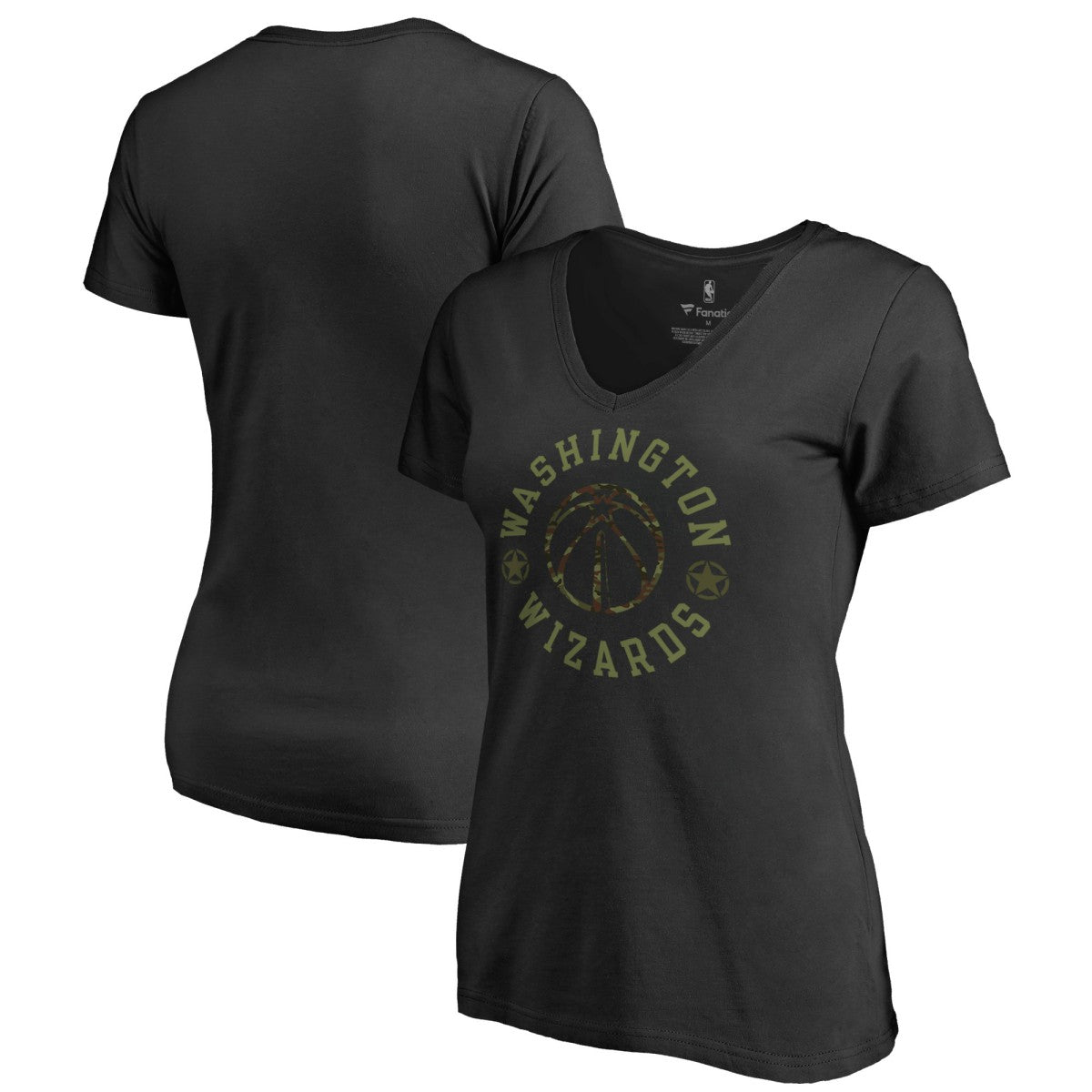 Washington Wizards Women's Liberty V-Neck T-Shirt - Black outlet
