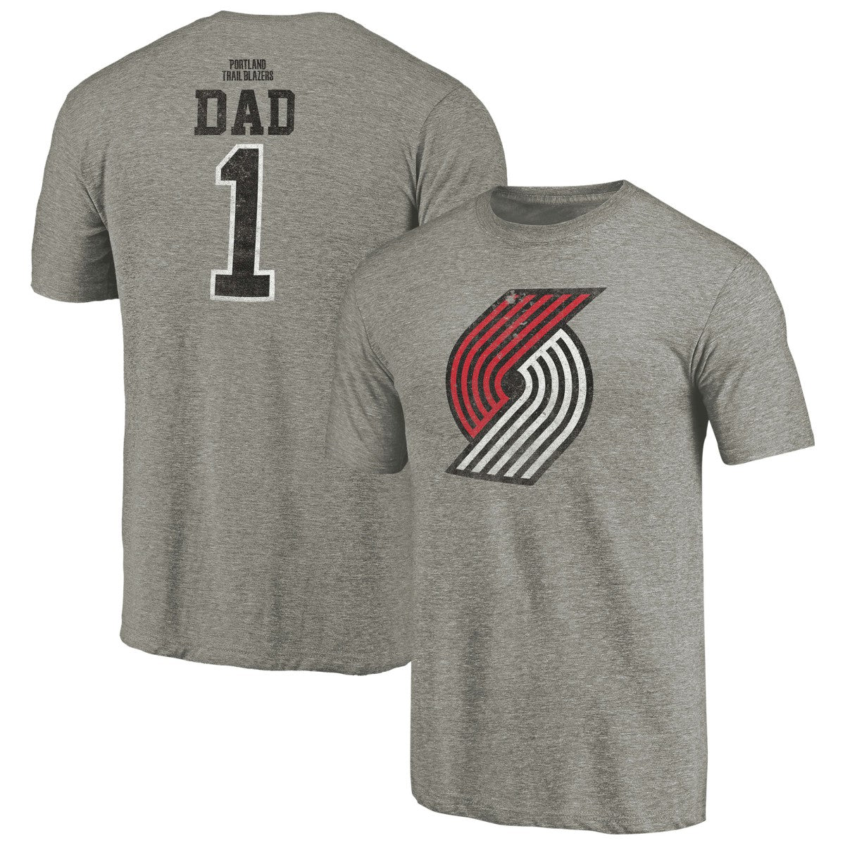 Portland Trail Blazers Greatest Dad Tri-Blend T-Shirt - Gray sale