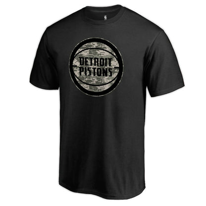 Detroit Pistons Cloak Camo T-Shirt sale - Black online
