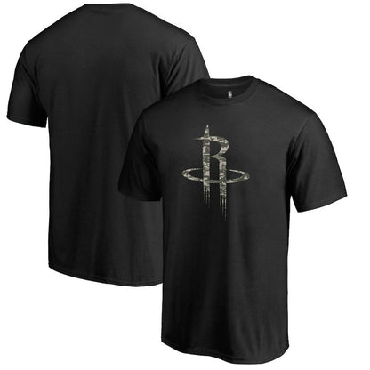 Houston Rockets Cloak Camo T-Shirt - Black outlet