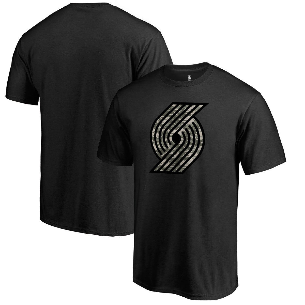 Portland Trail Blazers Cloak Camo T-Shirt - Black outlet