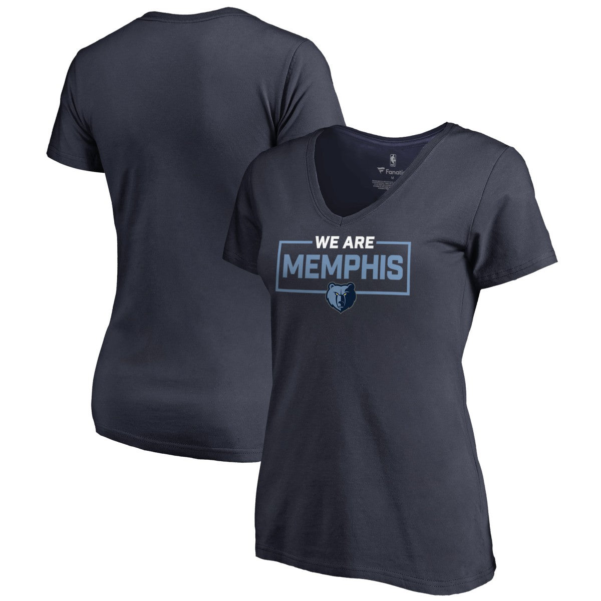 Memphis Grizzlies Women's We Are Iconic Collection V-Neck T-Shirt - Navy outlet