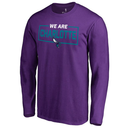 Charlotte Hornets We Are Iconic Collection Long Sleeve T-Shirt - Purple discount
