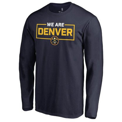 Denver Nuggets We Are Iconic Collection Long Sleeve T-Shirt sale - Navy on sale