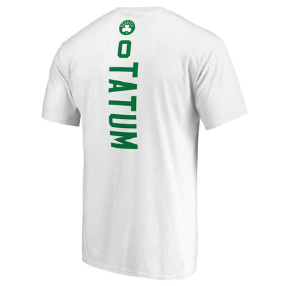 Jayson Tatum Boston Celtics Backer Name & Number T-Shirt - White shop