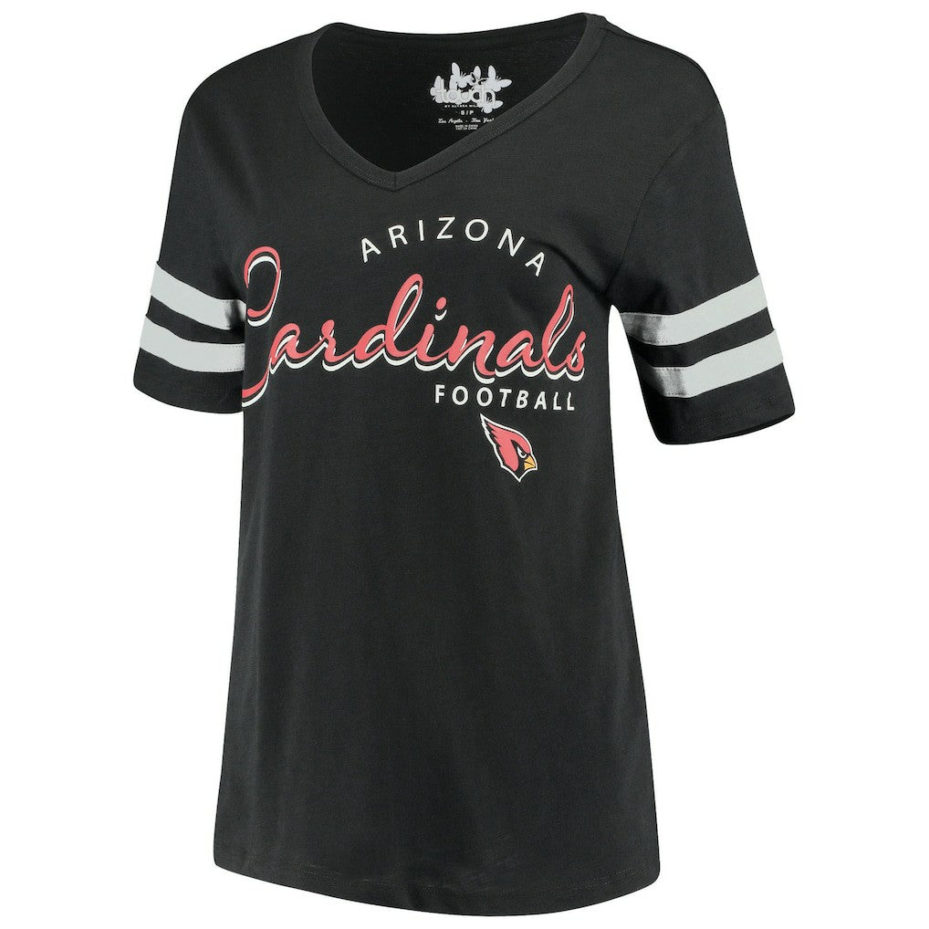 Arizona Cardinals Touch Women's Triple Play V-Neck T-Shirt - Black on sale