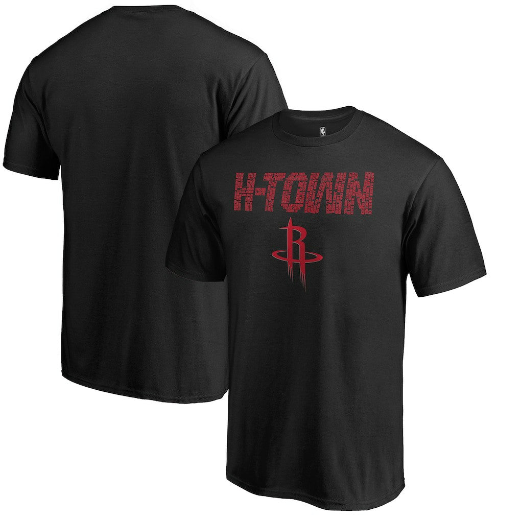 Houston Rockets Hometown Collection Repeating Roster T-Shirt - Black sale