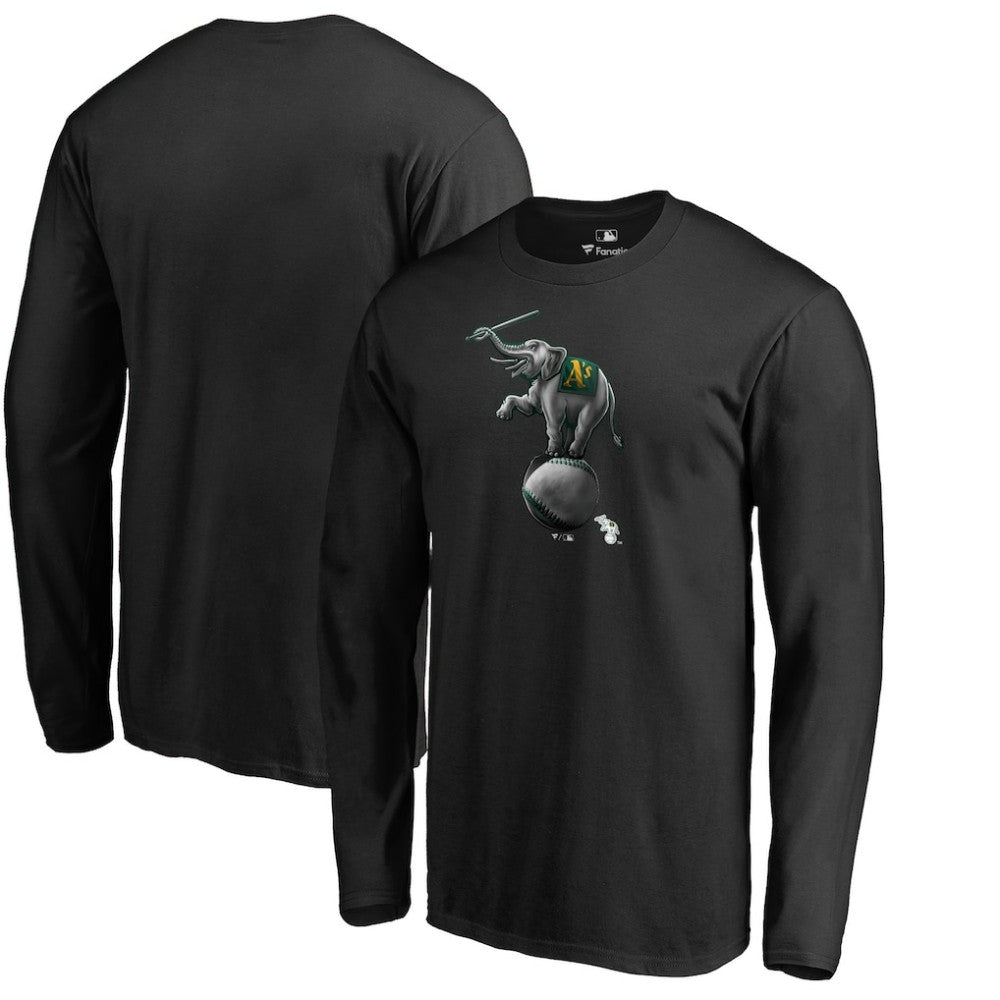Athletics Midnight Mascot Long Sleeve T-Shirt - Black