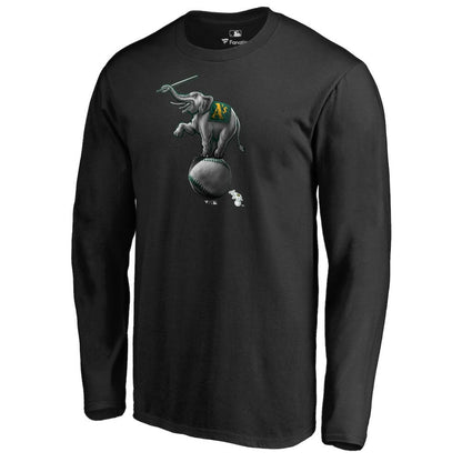 Athletics Midnight Mascot Long Sleeve T-Shirt - Black