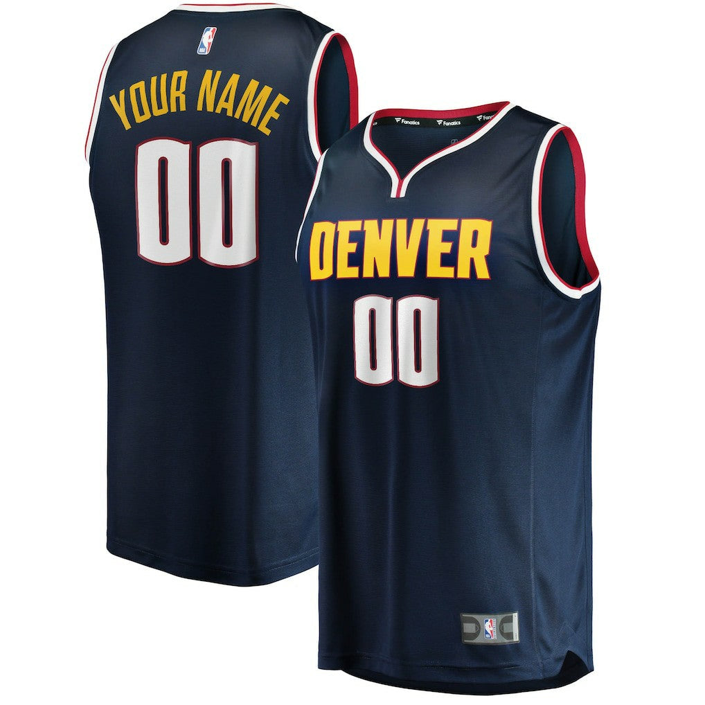 Denver Nuggets Youth Fast Break Custom Replica Jersey Navy sale - Icon Edition | Fanatics shop