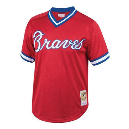 Dale Murphy Atlanta Braves Youth Cooperstown Collection Mesh Batting Practice Jersey - Red | Mitchell & Ness