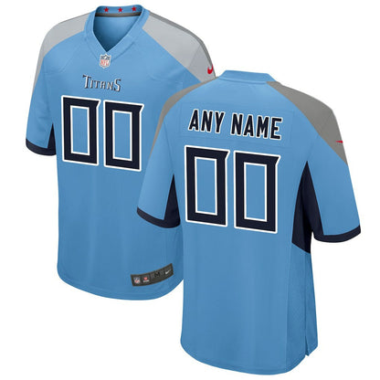 Tennessee Titans Youth Alternate Custom Game Jersey - Light Blue | Nike outlet