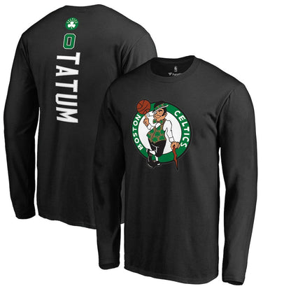 Jayson Tatum Boston Celtics Team Backer Name & Number Long Sleeve T-Shirt - Black online