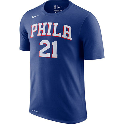 Joel Embiid Philadelphia 76ers Player Name & Number Performance T-Shirt - Royal | Nike cheap