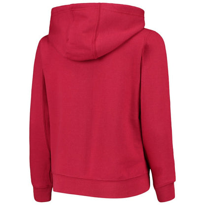 Washington Nationals Youth Team Color Wordmark Full-Zip Hoodie - Red