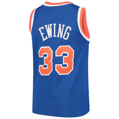 Patrick Ewing New York Knicks Youth Hardwood Classics Swingman Throwback Jersey - Blue | Mitchell & Ness sale