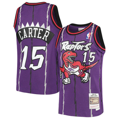 Vince Carter Toronto Raptors Youth 1998/99 Hardwood Classics Swingman Throwback Jersey - Purple | Mitchell & Ness outlet