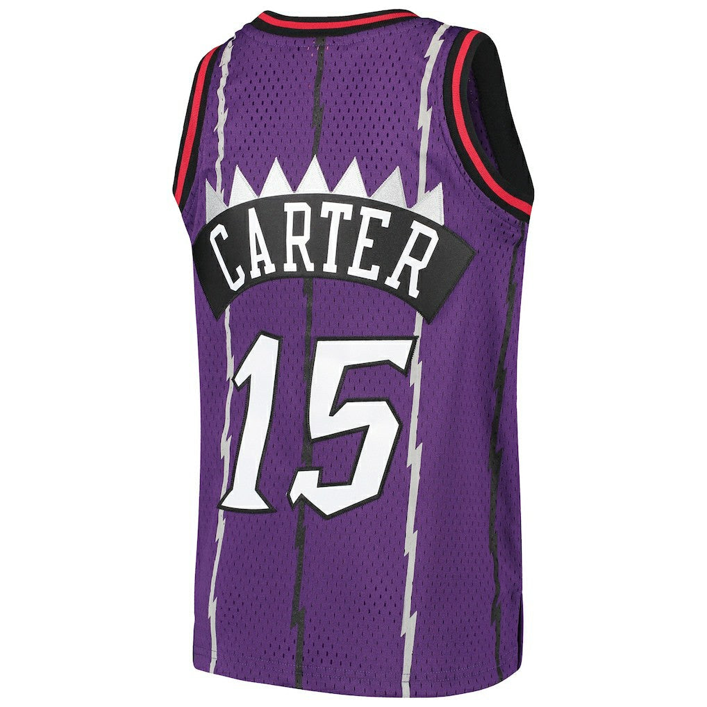 Vince Carter Toronto Raptors Youth 1998/99 Hardwood Classics Swingman Throwback Jersey - Purple | Mitchell & Ness outlet