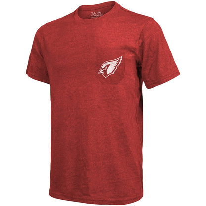 Arizona Cardinals Majestic Threads Tri-Blend Pocket T-Shirt - Cardinal on sale
