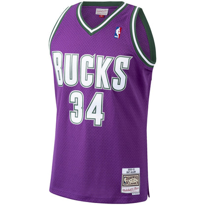 Ray Allen Milwaukee Bucks 2000/01 Hardwood Classics Swingman Jersey - Purple | Mitchell & Ness sale