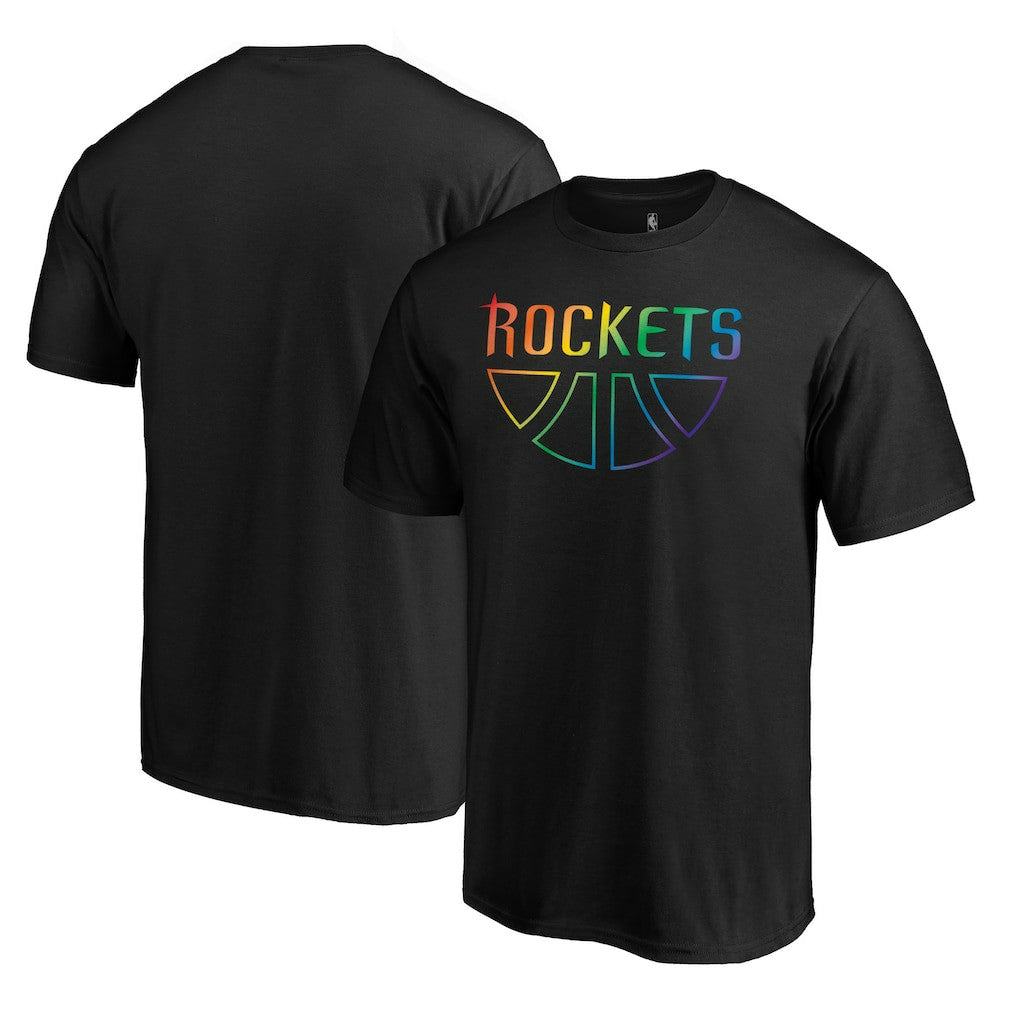 Houston Rockets Team Pride Wordmark T-Shirt - Black cheap