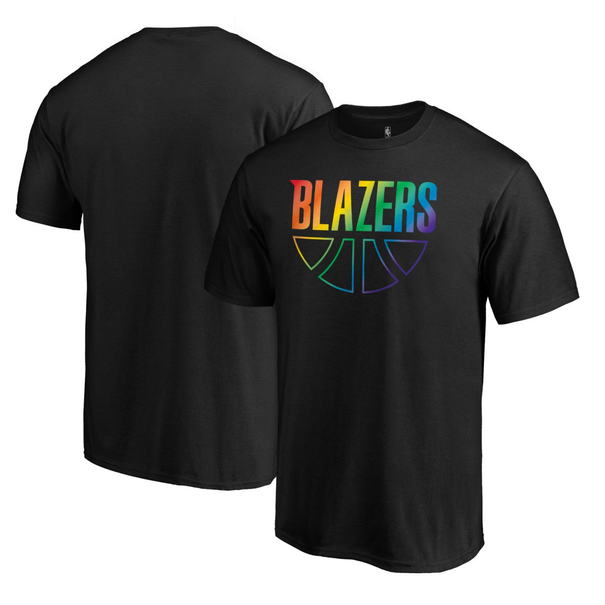 Portland Trail Blazers Team Pride Wordmark T-Shirt - Black sale