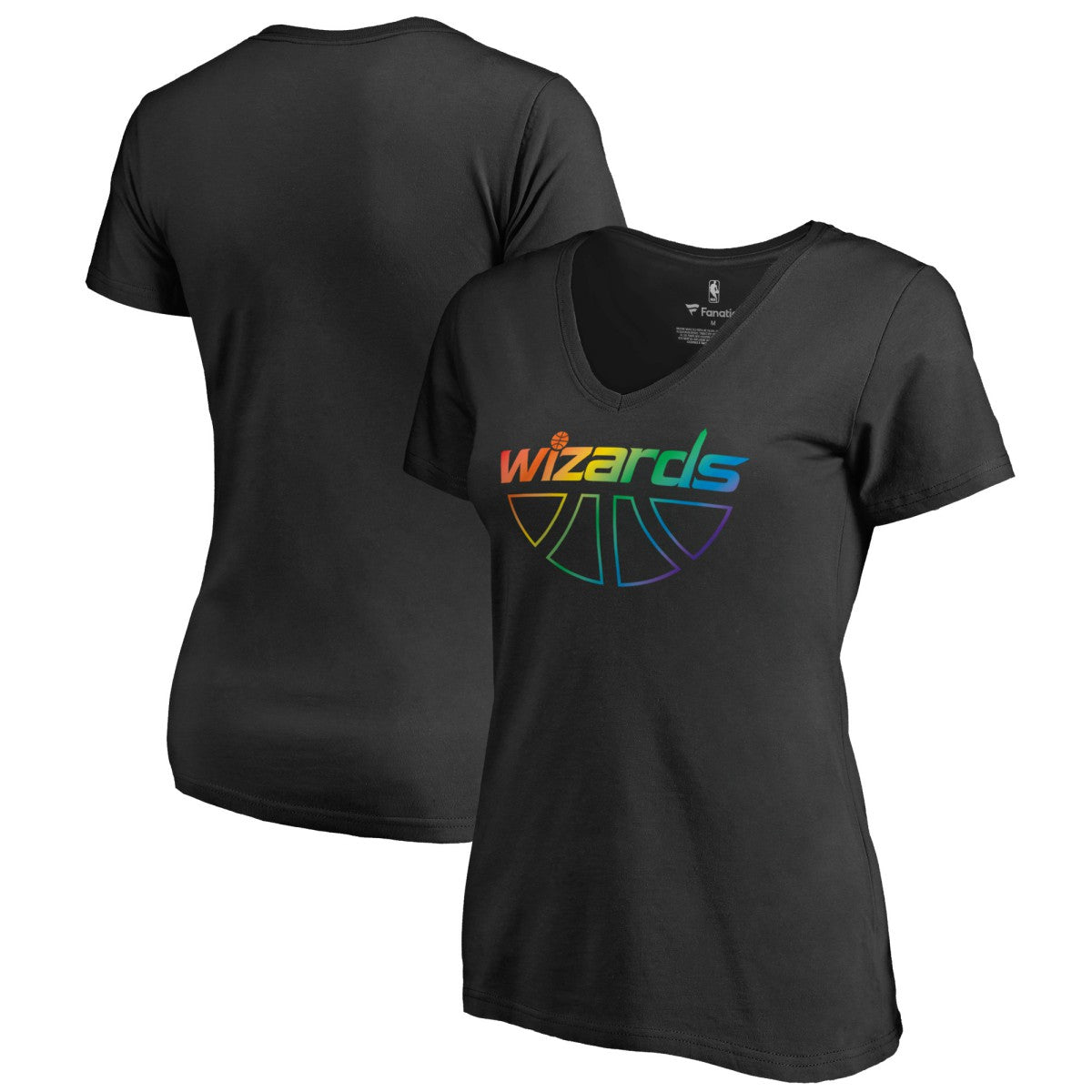 Washington Wizards Women's Team Pride Wordmark V-Neck T-Shirt - Black online