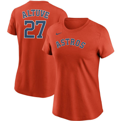 Jose Altuve Houston Astros Women's Name & Number T-Shirt - Orange | Nike