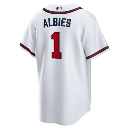 Ozzie Albies Atlanta Braves Home Replica Player Name Jersey - White | Nike